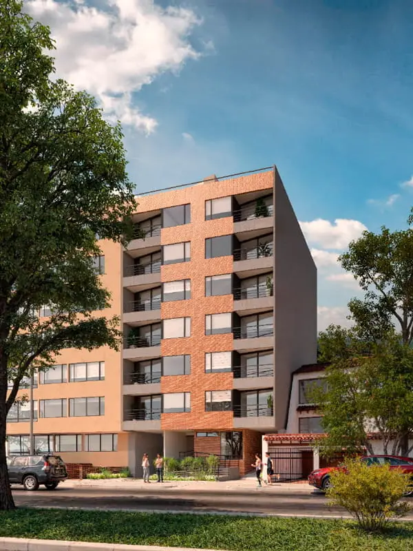 Fachada edificio Veneto ubicado en la ciudad de Bogotá